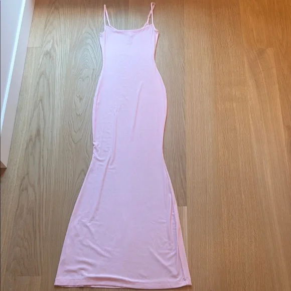 SKIMS | Dresses | Skims Pink Fits Everybody Maxi Dress | Poshmark